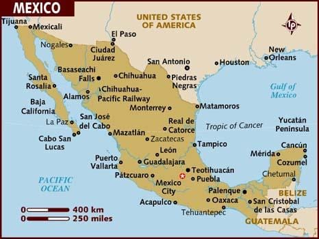 karta do Mexico