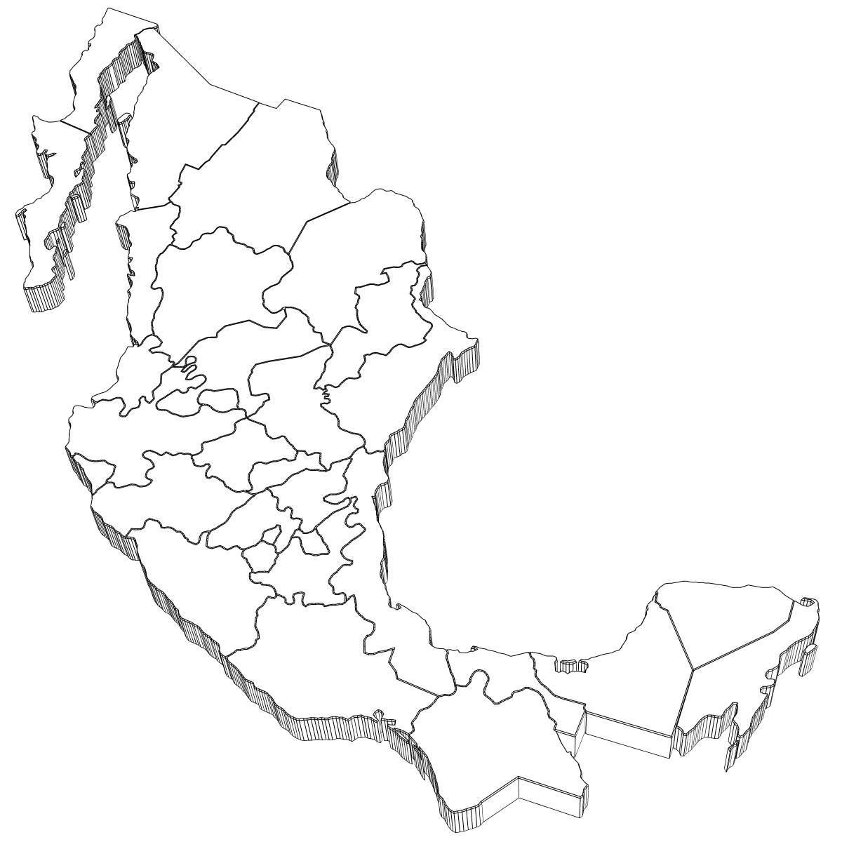 3d mapa je iz Meksika