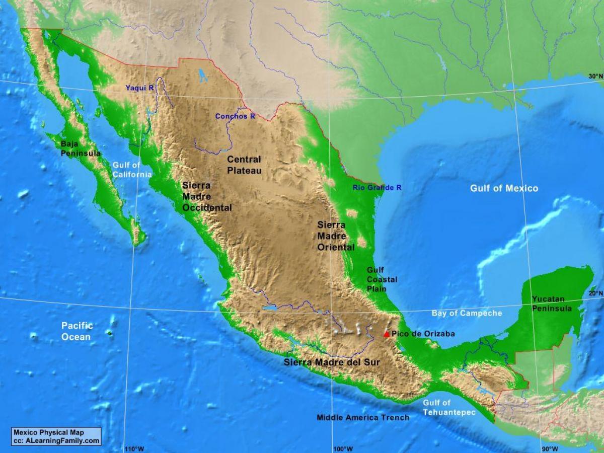 plato Meksika mapu
