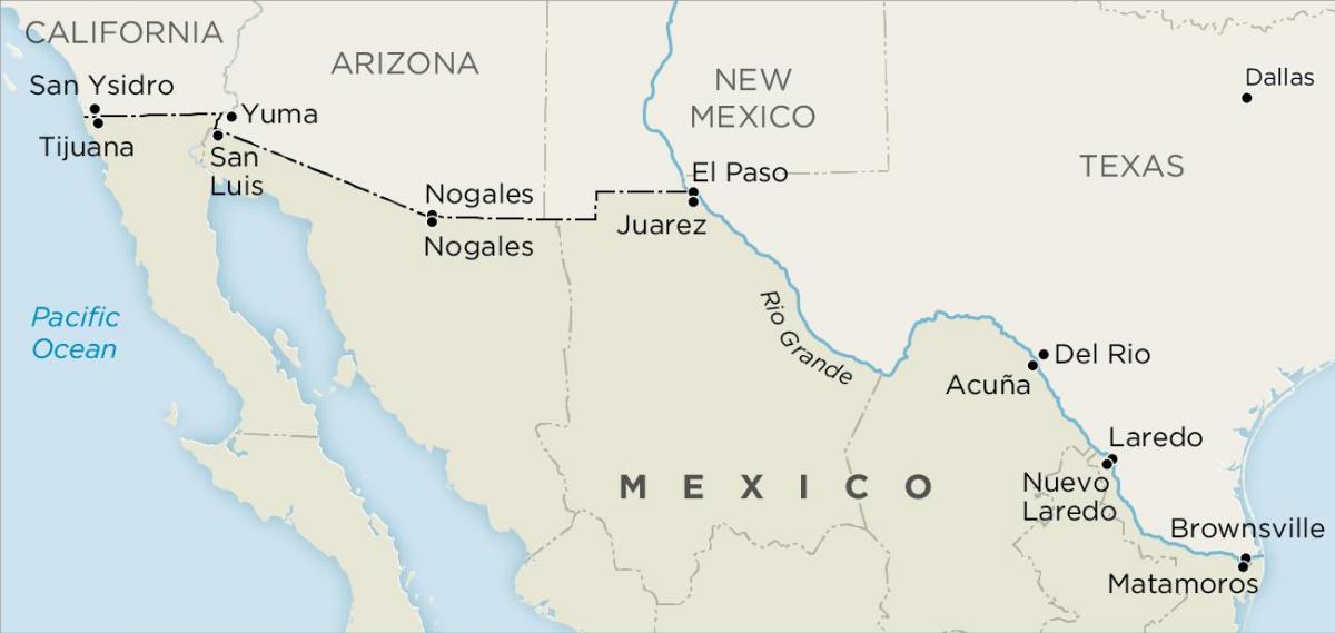 nas i Meksika mapu