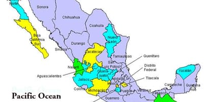 Mapu doline Meksika