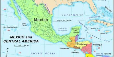 Mapi Meksiko i centralnoj americi
