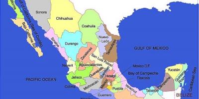 Meksiko mapu država