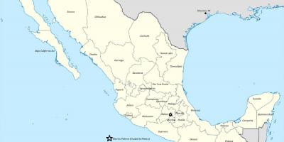 Država Meksika mapu