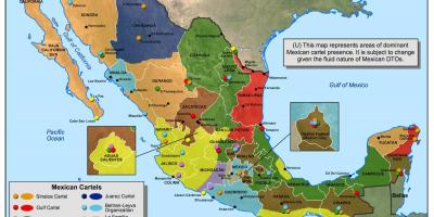 Meksičkih kartela mapu