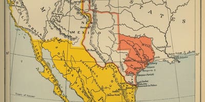 Mapa Meksiko 1700