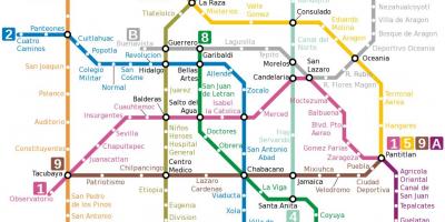 Metro mapu Meksiku