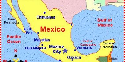 Mapa Meksiku